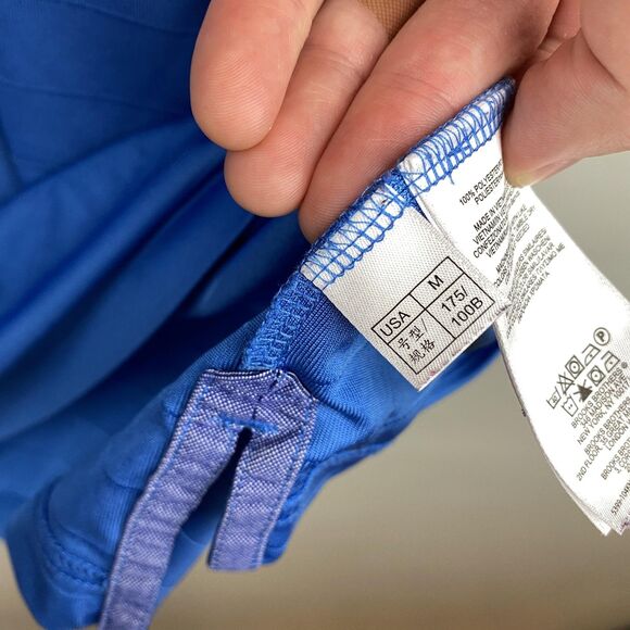 Brooks Brothers Polo Shirt Mens Medium Blue Performance 1818 Stretch Golf Casual - Picture 5 of 10